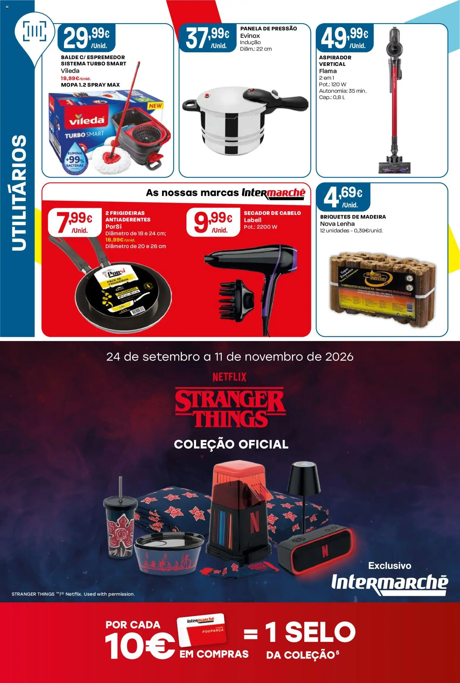 Intermarché folheto Contact │ válido de 15/10/2026 | Página: 26 | Produtos: Balde, Espremedor, Briquetes de madeira, Panela