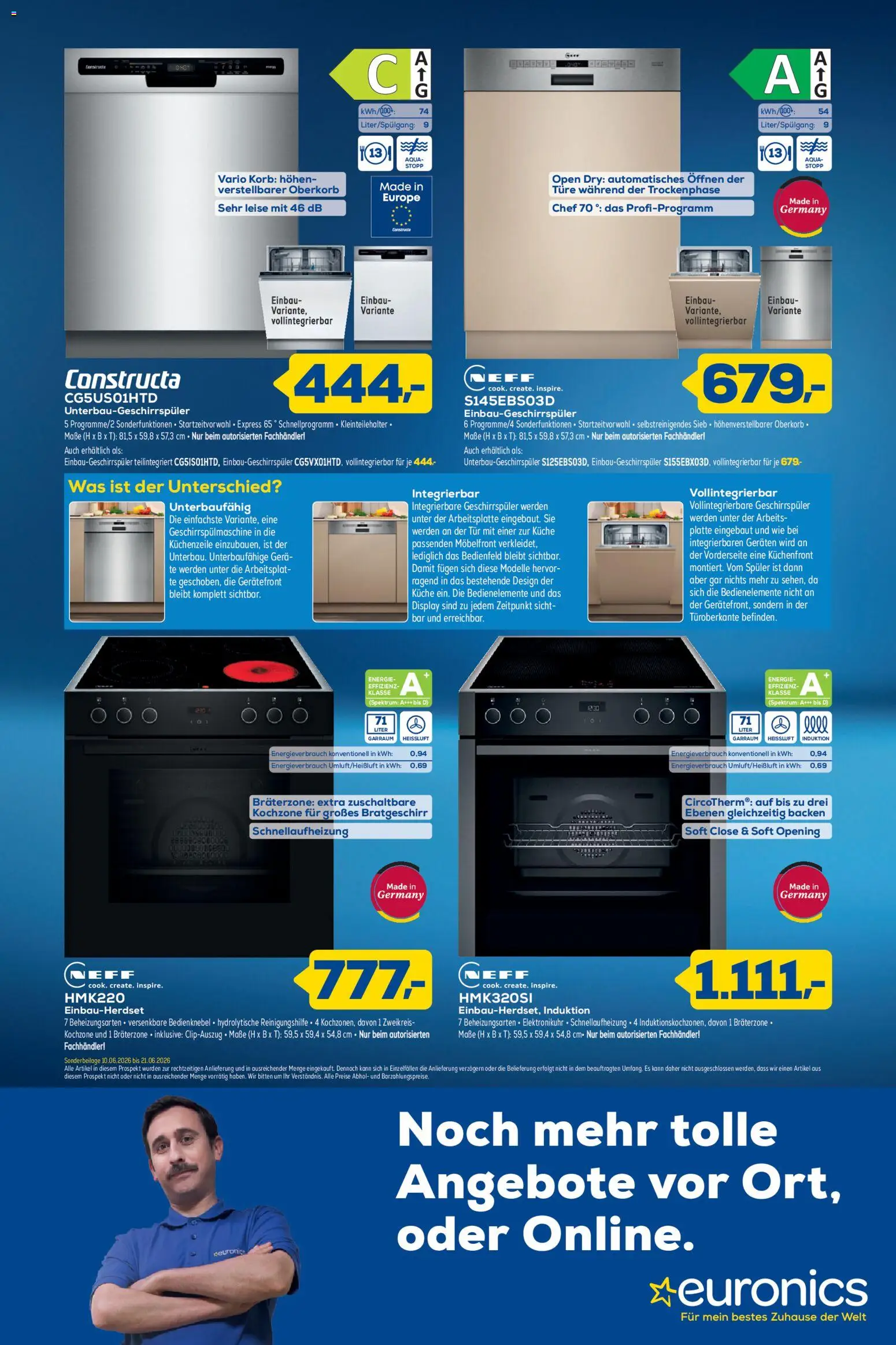 Euronics  Aktueller Prospekt – gültig ab 10.06.2026 | Seite: 12 | Produkte: Neff, Geschirrspüler, Küchenzeile, Küche