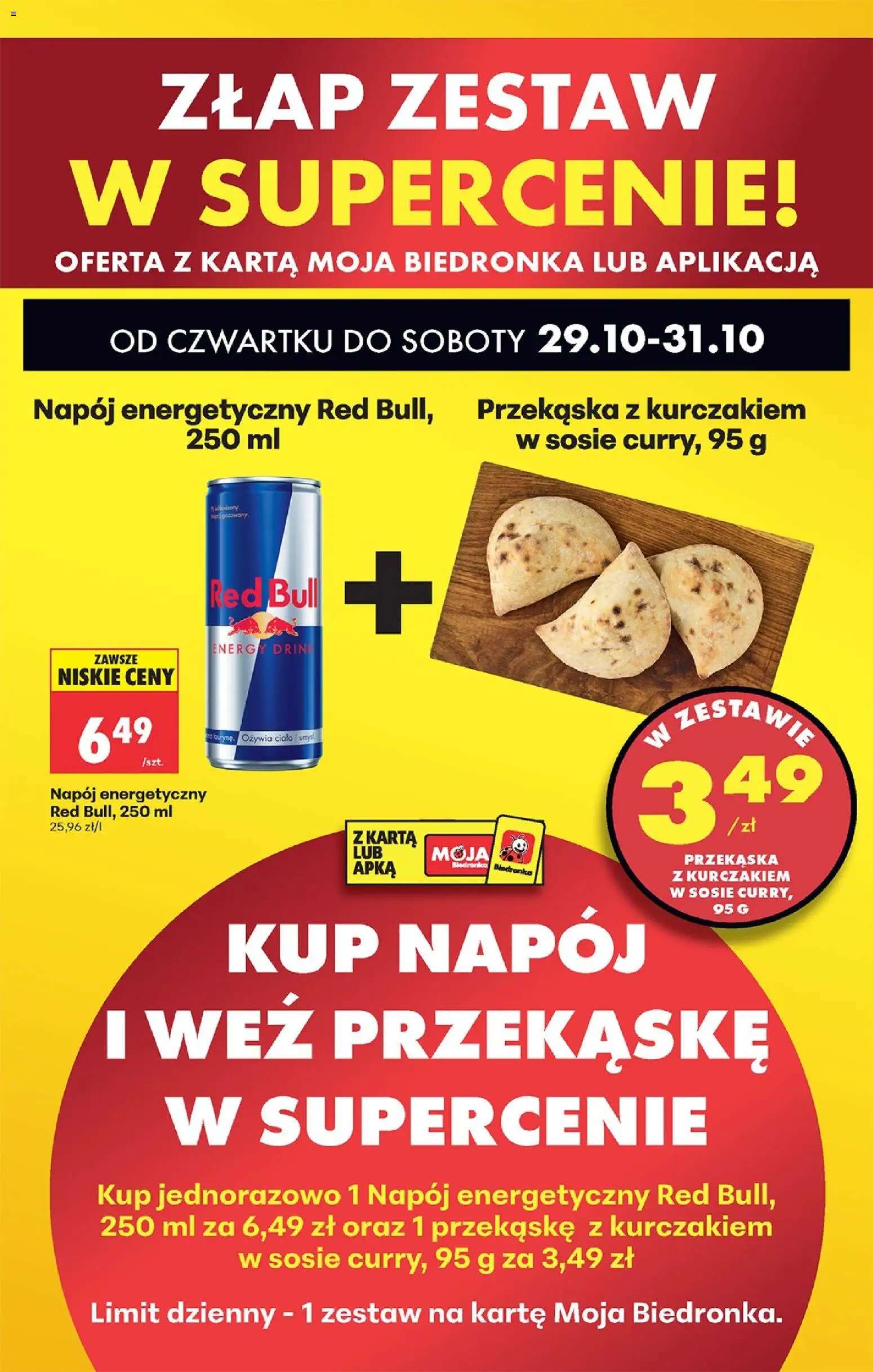 Biedronka Polsko leták - Codziennie niskie ceny od 29.10.2026 | Strana: 31 | Produkty: Red Bull, Energy drink