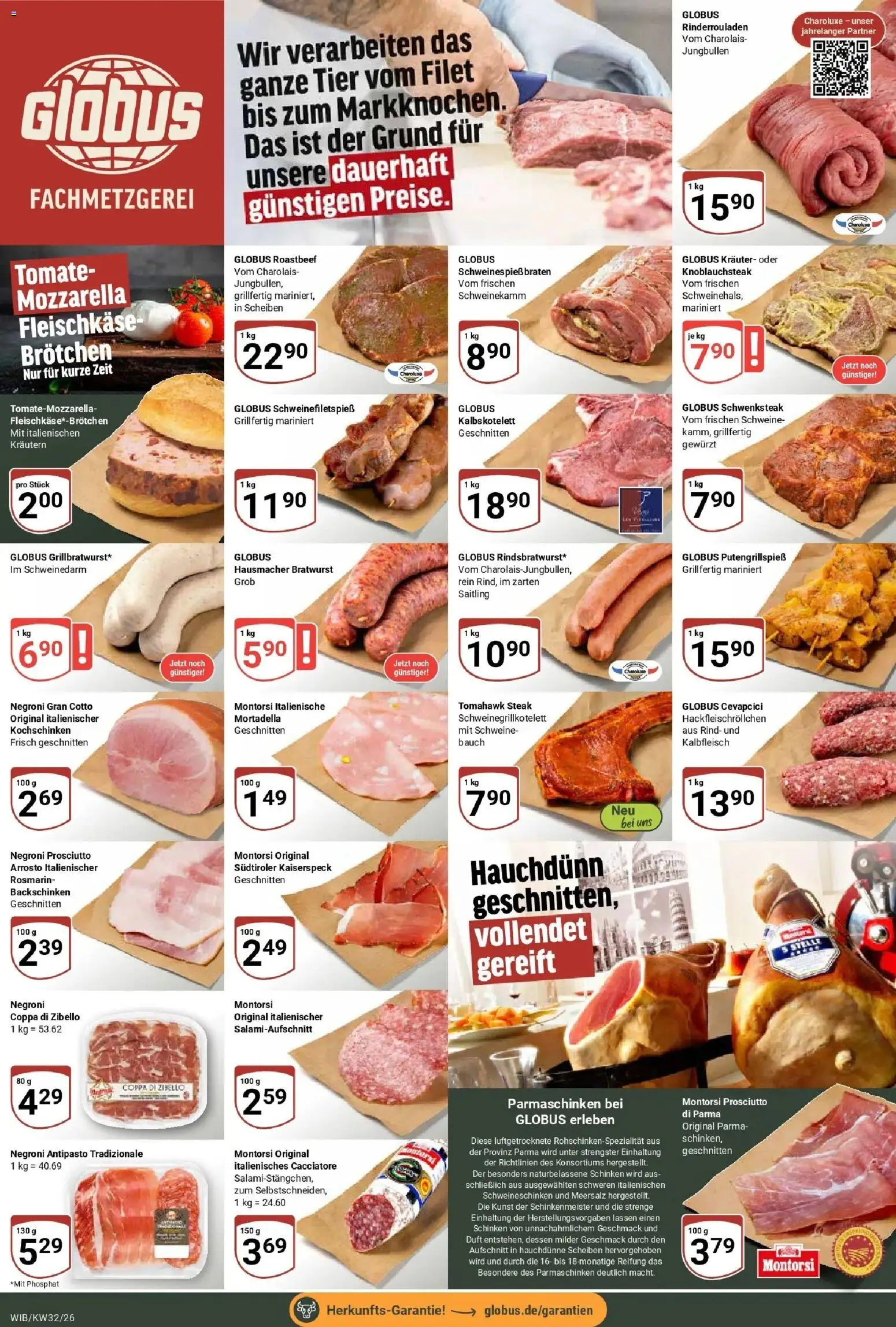 Globus Prospekt Wiesbaden-Nordenstadt (ab 03.08.2026) » Angebote online | Seite: 10 | Produkte: Rinderrouladen, Mozzarella, Duft, Schinken