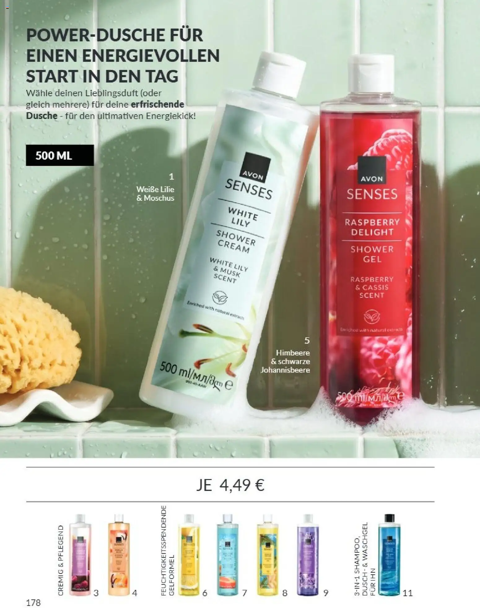 AVON Katalog September 2026 – gültig ab 01.09.2026 | Seite: 174 | Produkte: Dusche, Shampoo, Himbeere