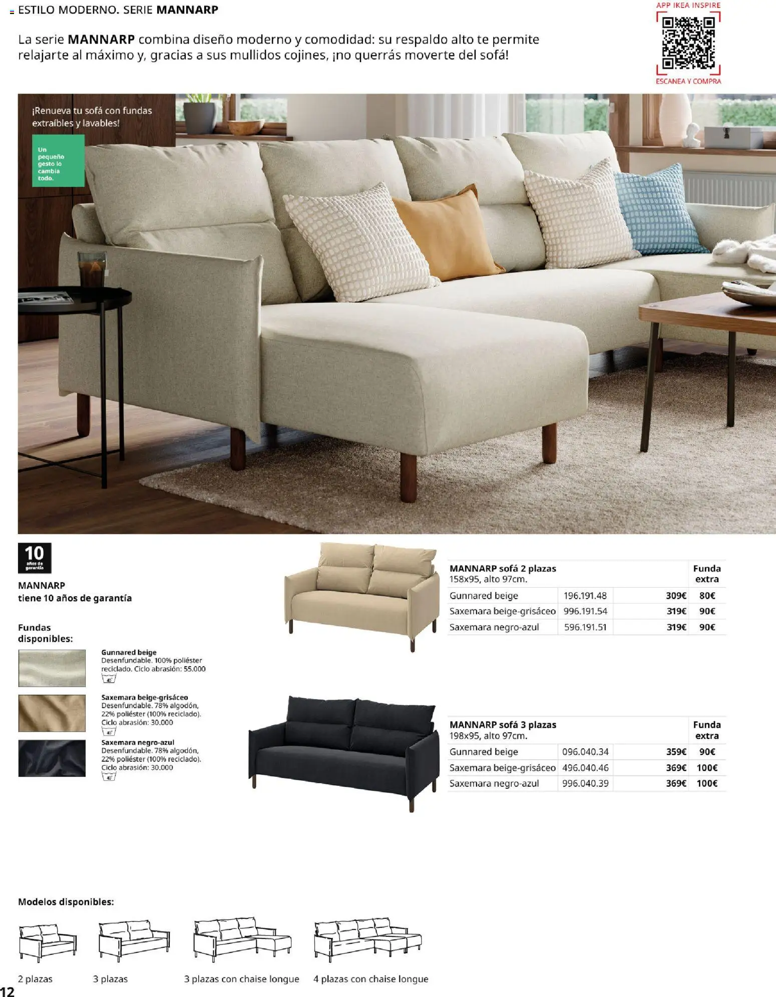 IKEA - Sofás │ válido desde el 28/09/2026 | Página: 12 | Productos: Té, Funda, Sofá