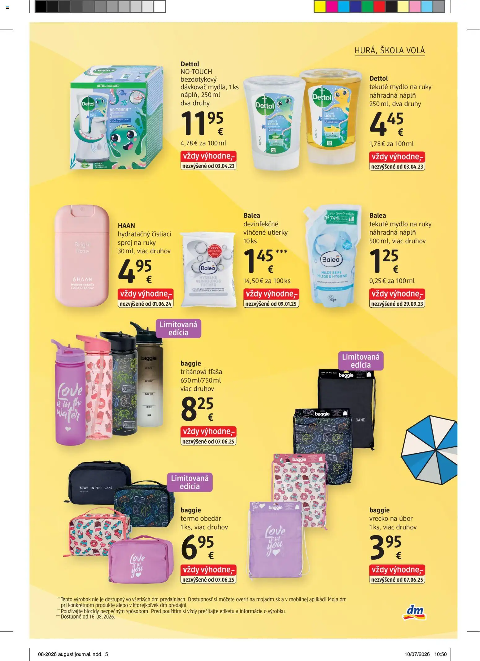 Nové dm drogerie akcie – leták je platný od 01.08.2026 | Strana: 5