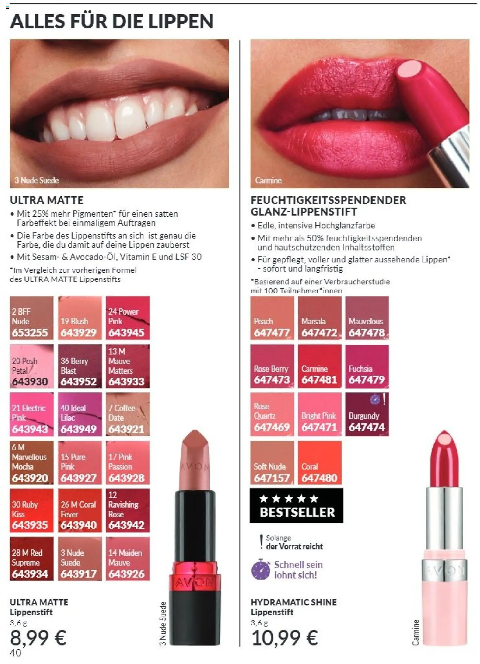 AVON Katalog September 2026 – gültig ab 01.09.2026 | Seite: 36 | Produkte: Coral, Lippenstift, Blush