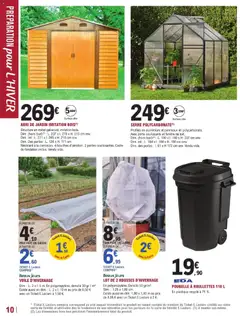 Brico E.Leclerc - Prévisualisation de Brico E.Leclerc catalogue Jardi valide à partir de 13/10/2026 | Page: 10 | Produits: Poubelle, Porte, Abri de jardin, Cadre