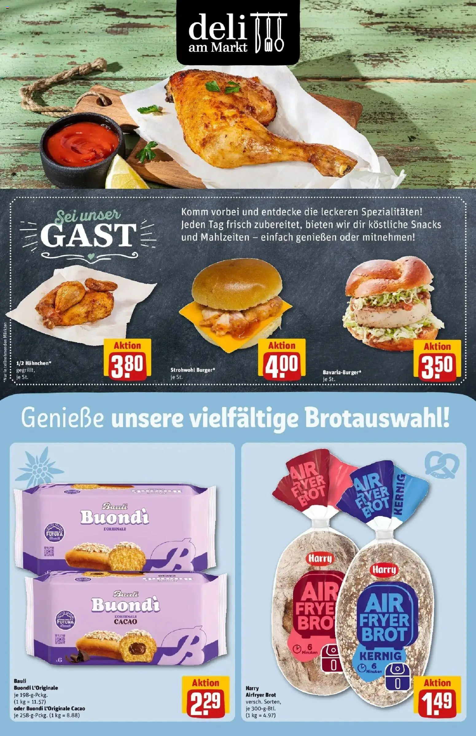 REWE Prospekt ab 21.09.2026 zum Blättern » Angebote | Seite: 19 | Produkte: Spezialitäten, Brot