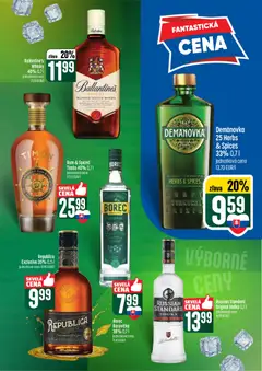 COOP Jednota leták platný od 07.05.2026 | Strana: 53 | Produkty: Borovička, Republica, Vodka, Whisky