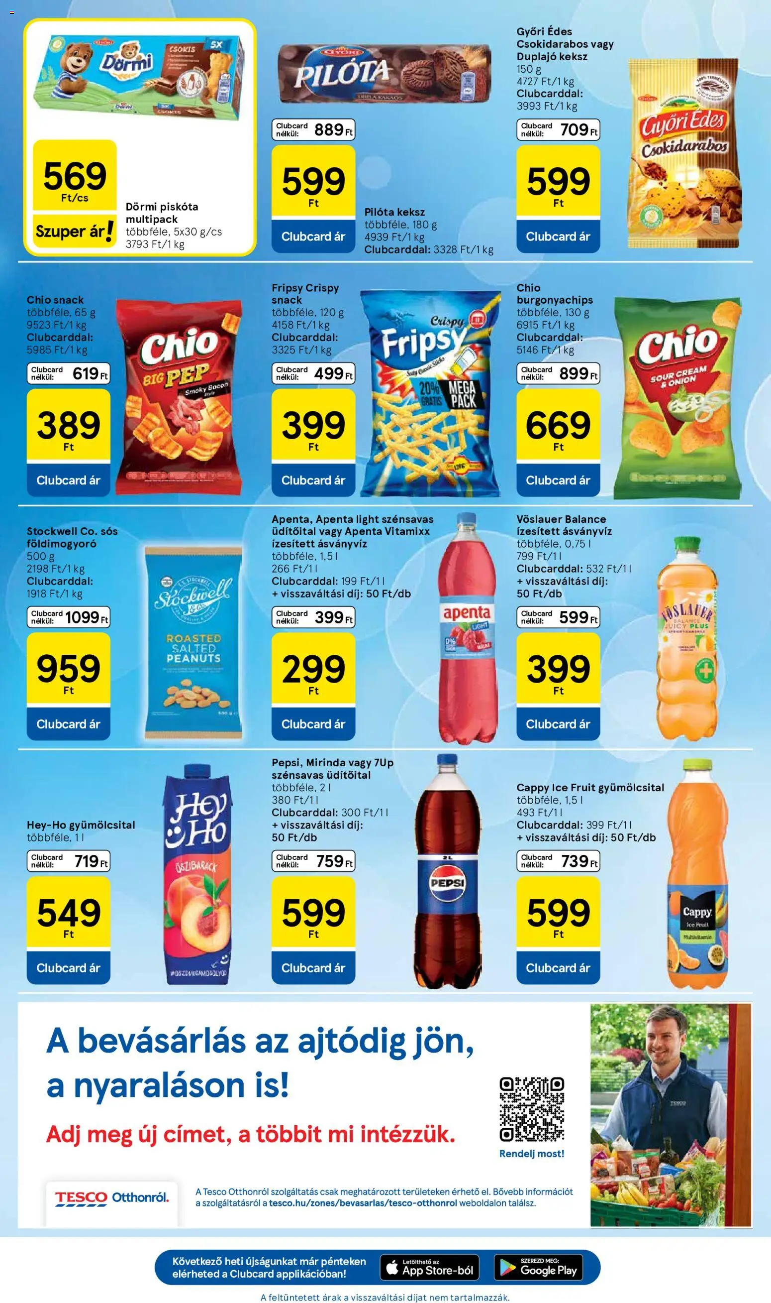 Tesco akciós ujság - amely érvényes a következő dátumtól: 2026.08.27. | Oldal: 7 | Termékek: Gyümölcsital, Pepsi, Apenta, Mirinda