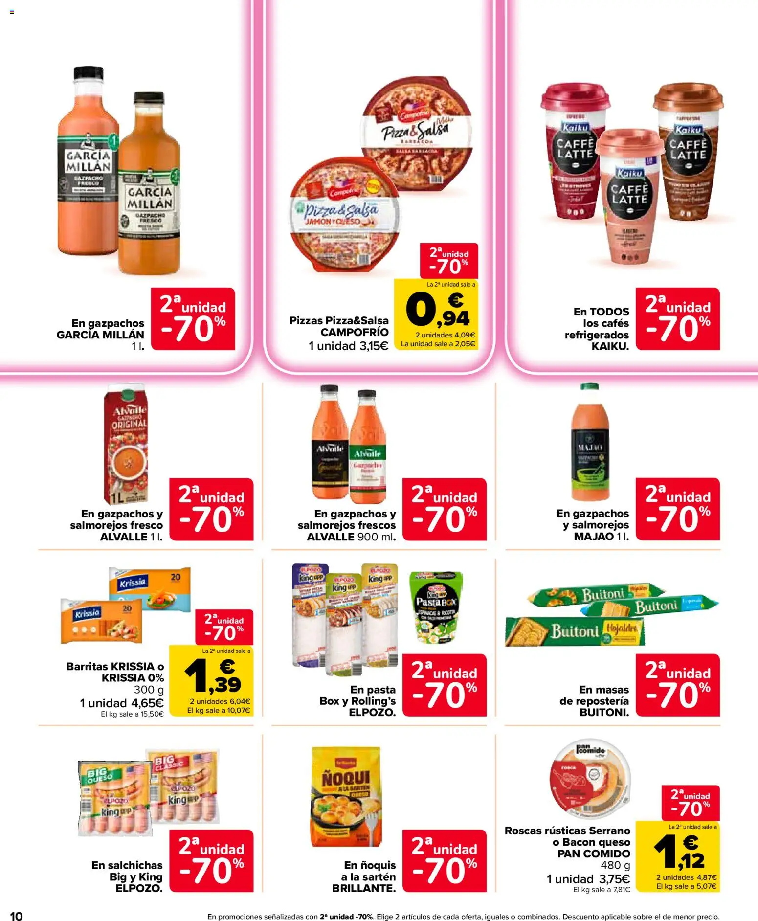 Carrefour Market folleto │ válido desde el 28/07/2026 | Página: 10 | Productos: Queso, Pan, Jamón, Pasta