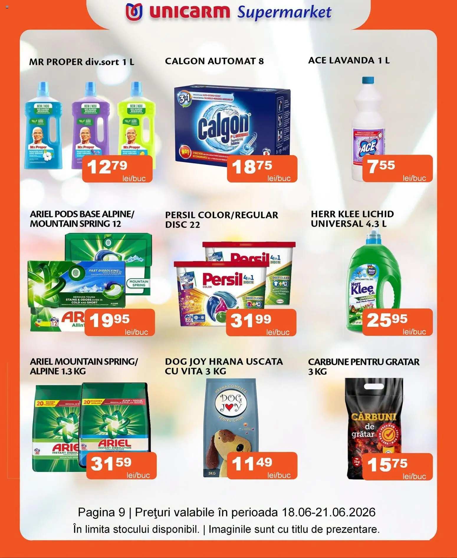Noul catalog Unicarm – valabil de la 18.06.2026 | Pagină: 9 | Produse: Pomelo, Disc, Grătar