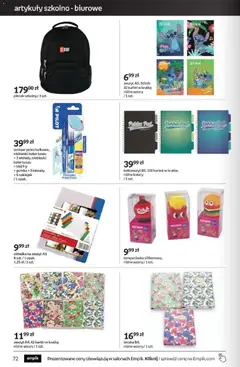 Pogląd oferty "Empik promocje" - ważna od 29.07.2026 | Strona: 72 | Produkty: Plecak, Temperówka, Zeszyt