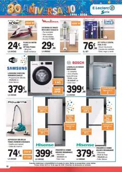 Vista previa E.Leclerc Soria válido desde el 06.05.2026 | Página: 46 | Productos: Lavadora, Lavavajillas, Combi, Batidora