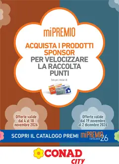 Anteprima del volantino Conad volantino Mi Premio Lazio valido a partire dal 04/11/2026