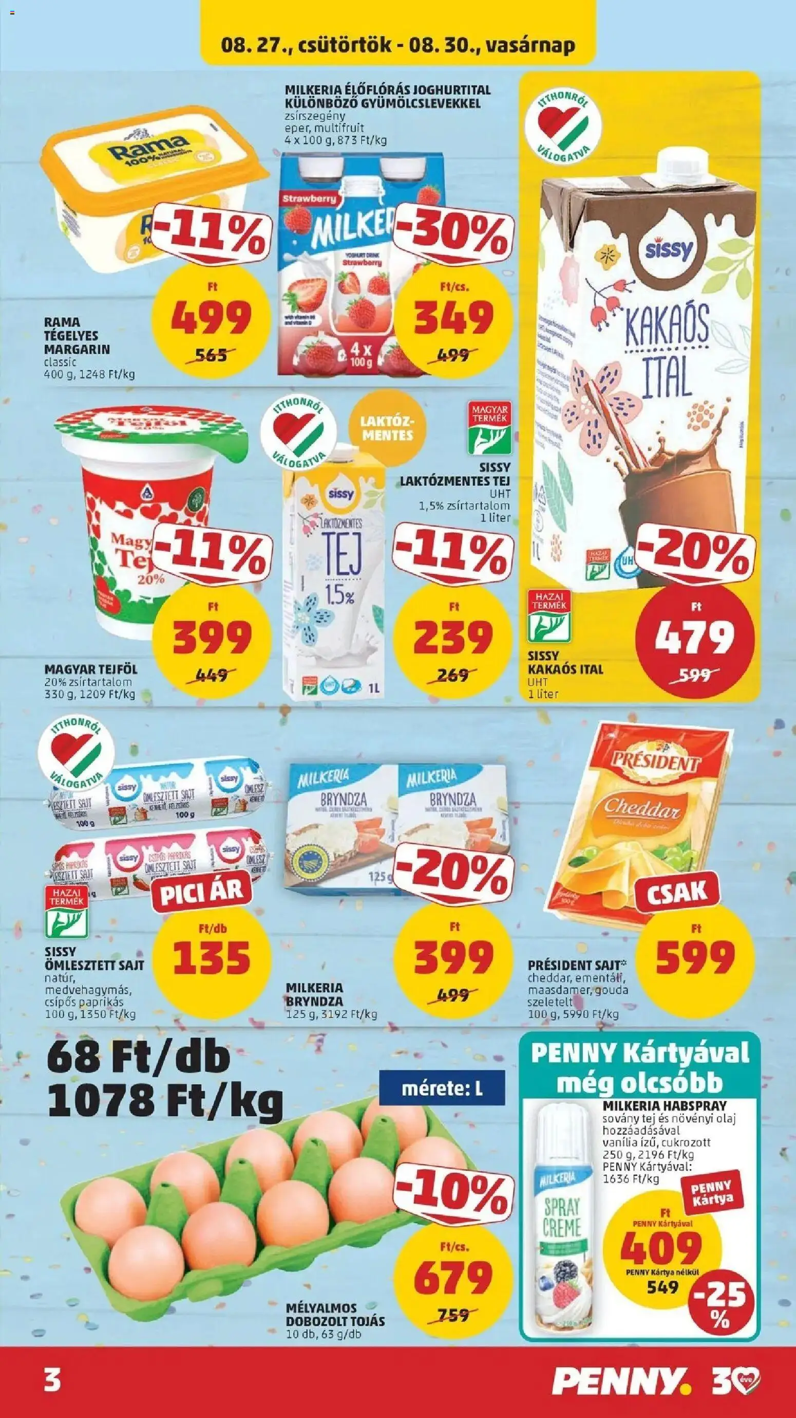 PENNY aktuális akciós újság: 2026.08.27.-tól lapozható | Oldal: 3