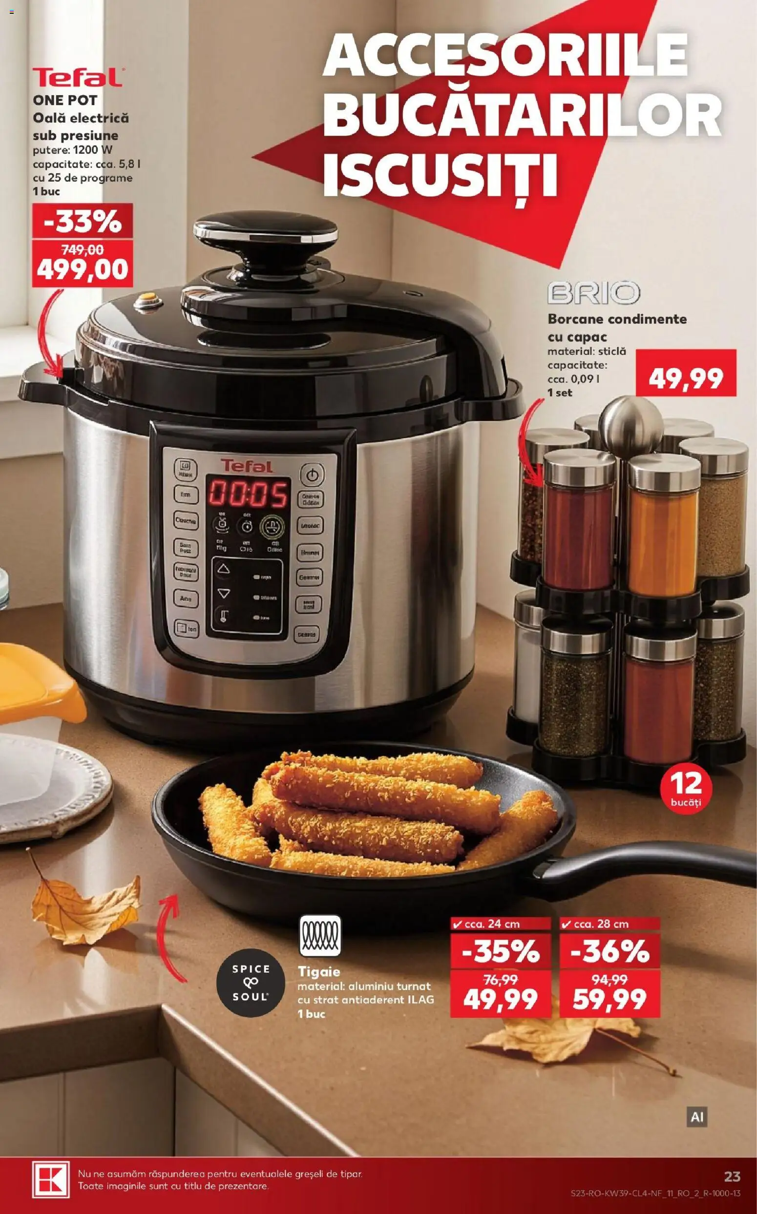Kaufland RO akciós ujság - amely érvényes a következő dátumtól: 2026.09.23. | Oldal: 23 | Termékek: Tefal