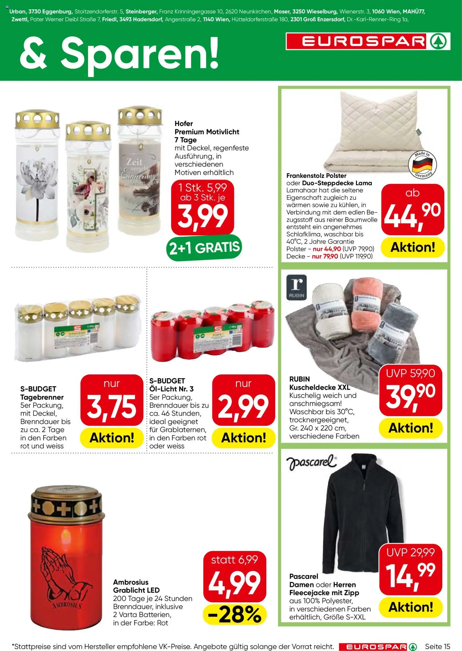 Eurospar Flugblatt gültig ab 24.09.2026 | Seite: 15