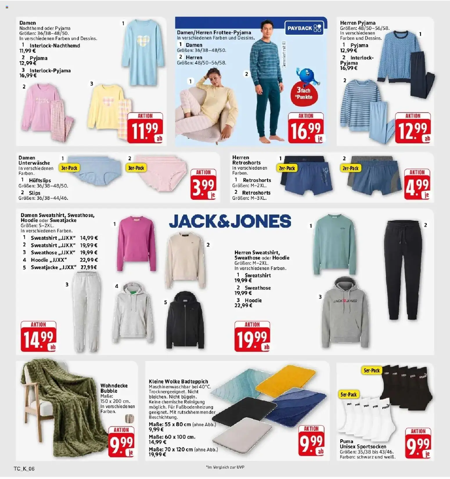 Edeka Prospekt Stuttgart - Feuerbach (ab 28.09.2026) » Angebote Online | Seite: 63 | Produkte: Sweathose, Sweatshirt, Hoodie, Pyjama