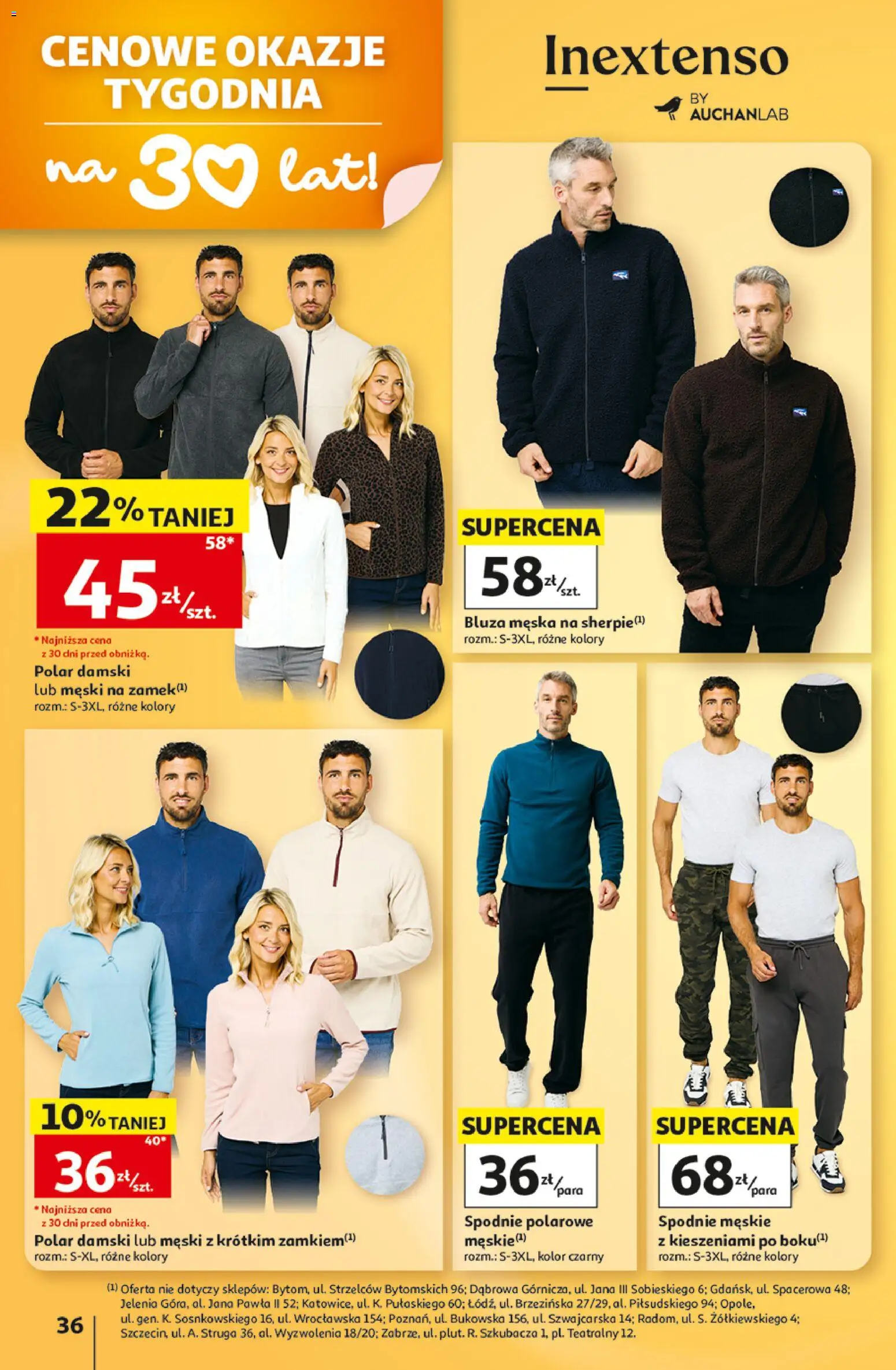 Auchan gazetka - Hipermarket od 15.10.2026 | Strona: 36 | Produkty: Spodnie