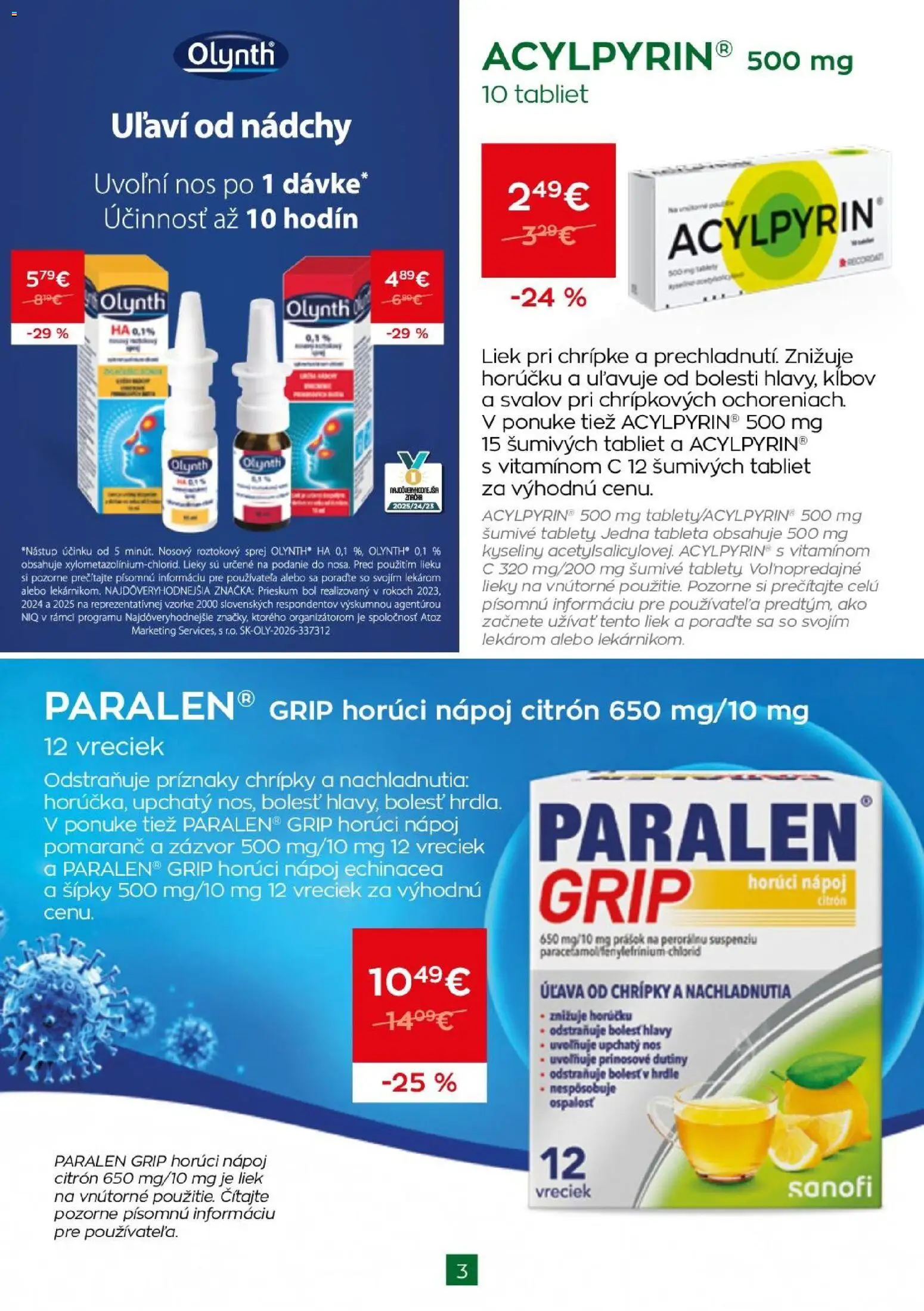 Nové Schneider lekáreň akcie – leták je platný od 01.11.2026 | Strana: 3 | Produkty: Zázvor, Šumivé tablety