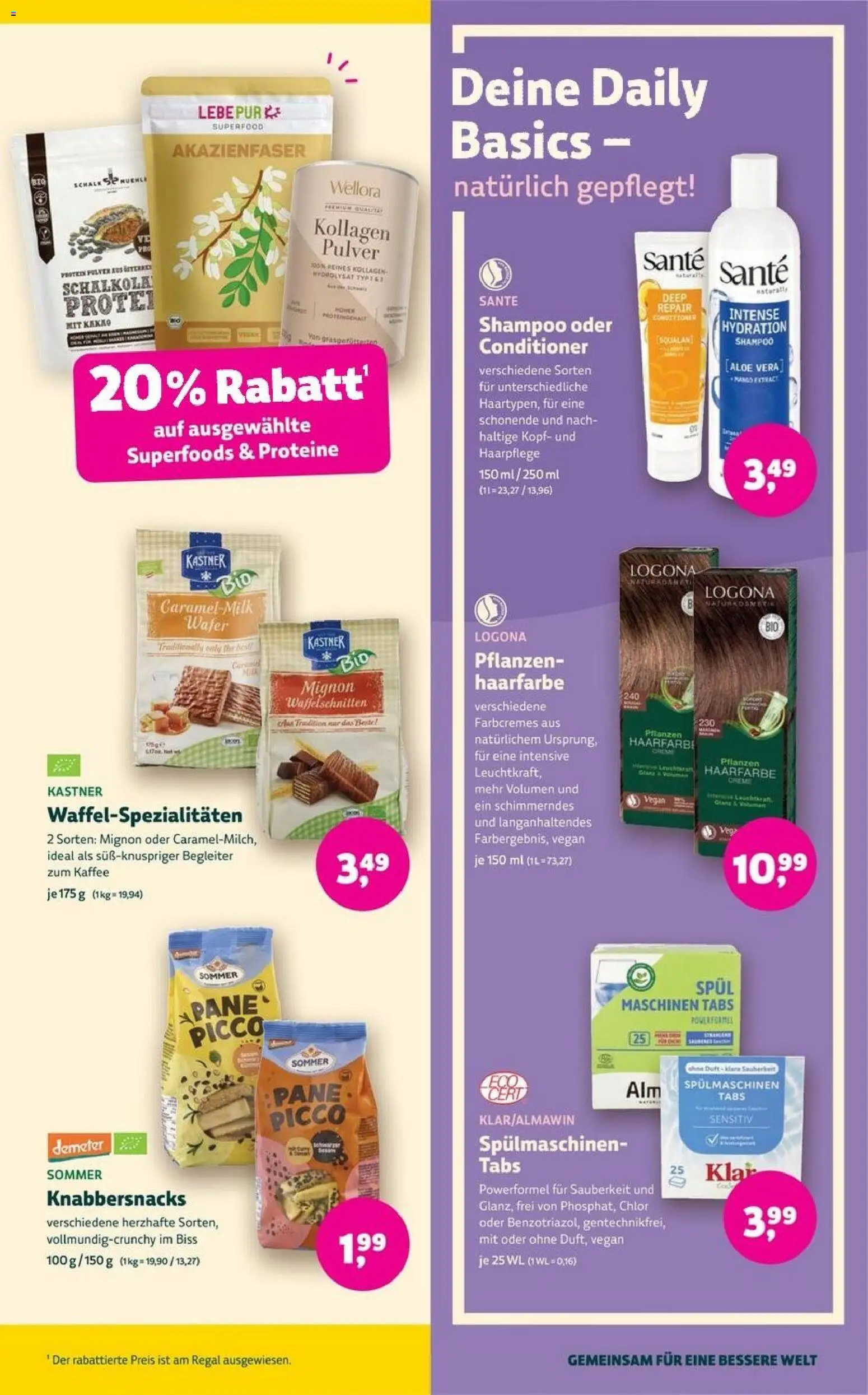 BioMarkt Prospekt – gültig ab 12.08.2026 | Seite: 13 | Produkte: Spulmaschinen tabs, Kaffee, Regal, Shampoo