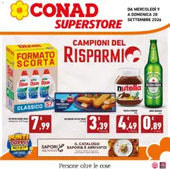 Anteprima del volantino Conad volantino Superstore Sicilia valido a partire dal 09/09/2026