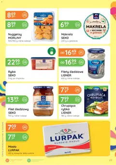 Pogląd oferty "Eurocash gazetka" - ważna od 25.06.2026 | Strona: 22 | Produkty: Makrela, Masło, Ryba
