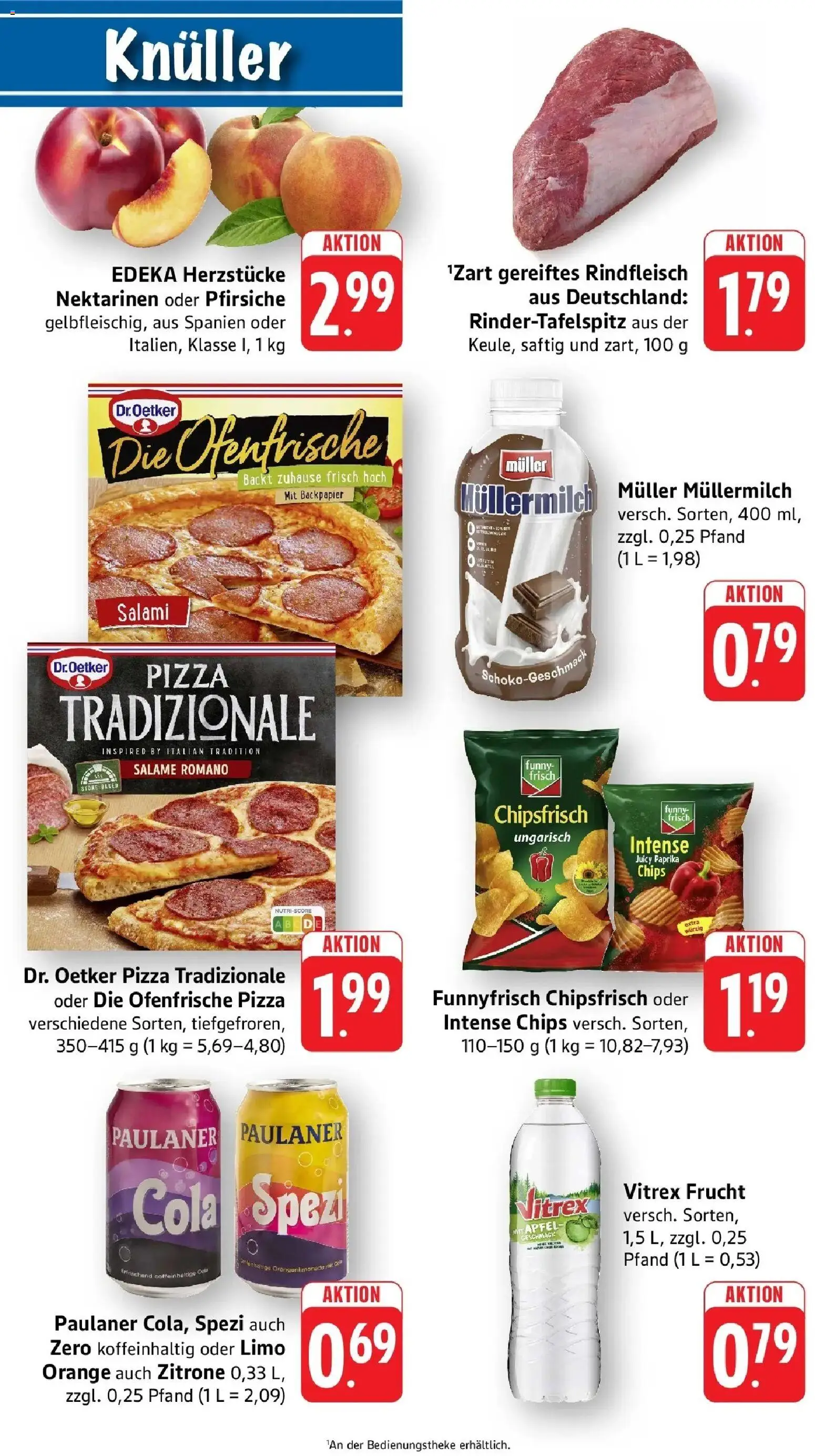 nah & gut Prospekt Offenburg-Zunsweier – gültig ab 24.08.2026 | Seite: 10 | Produkte: Nektarinen, Ofenfrische, Salami, Pizza