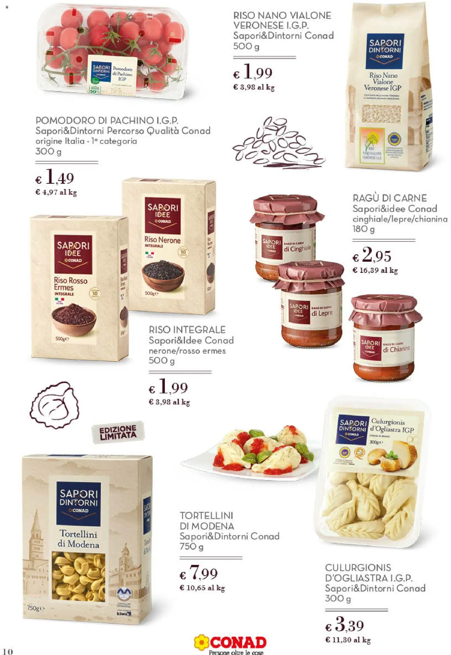 Volantino Conad del 11.03.2026 | Pagina: 10 | Prodotti: Riso, Pomodoro, Ragú