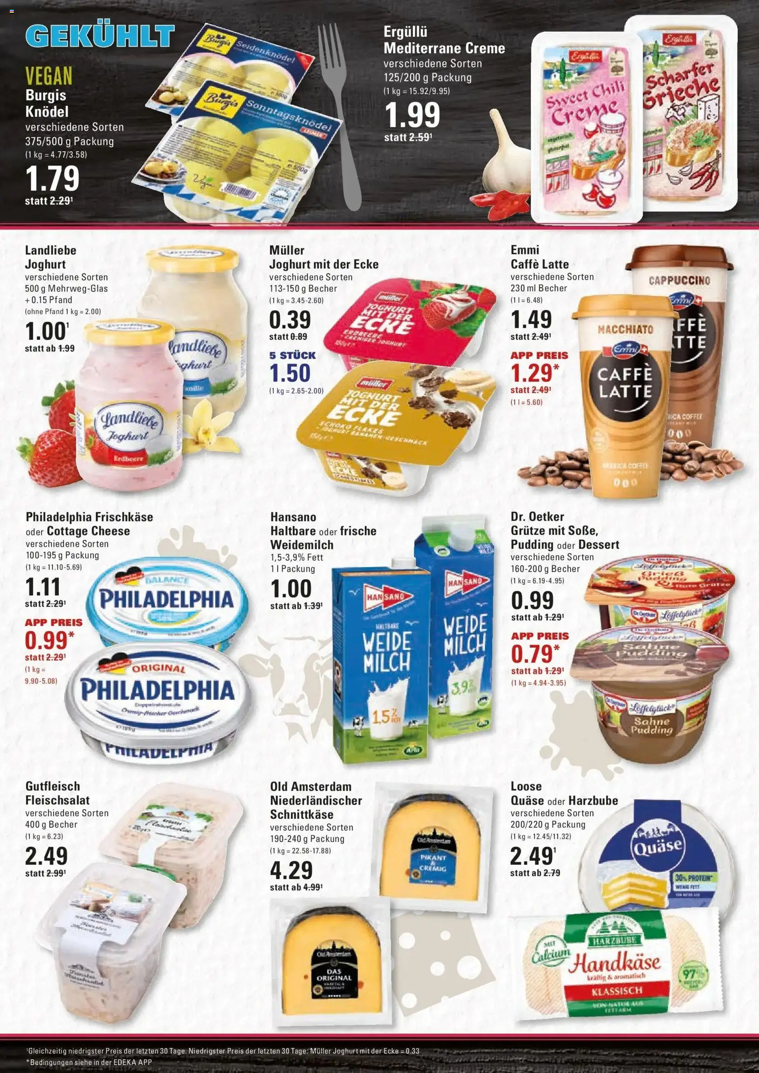 Edeka Prospekt Hamburg (ab 21.09.2026) » Angebote Online | Seite: 8 | Produkte: Milch, Joghurt, Philadelphia, Sahne