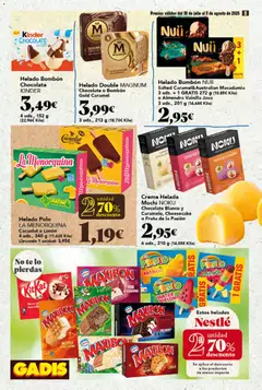 Vista previa Gadis folleto válido desde el 30/07/2026 | Página: 8 | Productos: Helado bombón, Crema, Té, Ρούτερ