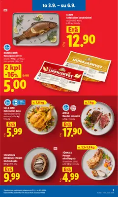 Lidl-mainoslehti voimassa 03/09/2026 alkaen | Sivu: 5