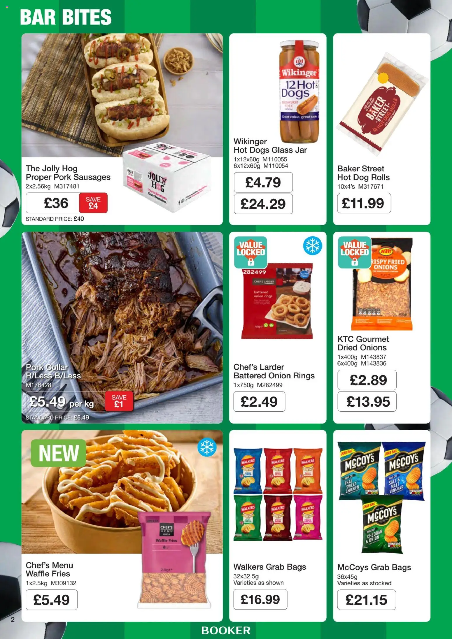 {H1} | Page: 2 | Products: Chicken, Cheddar, Glass jar, Hot dog