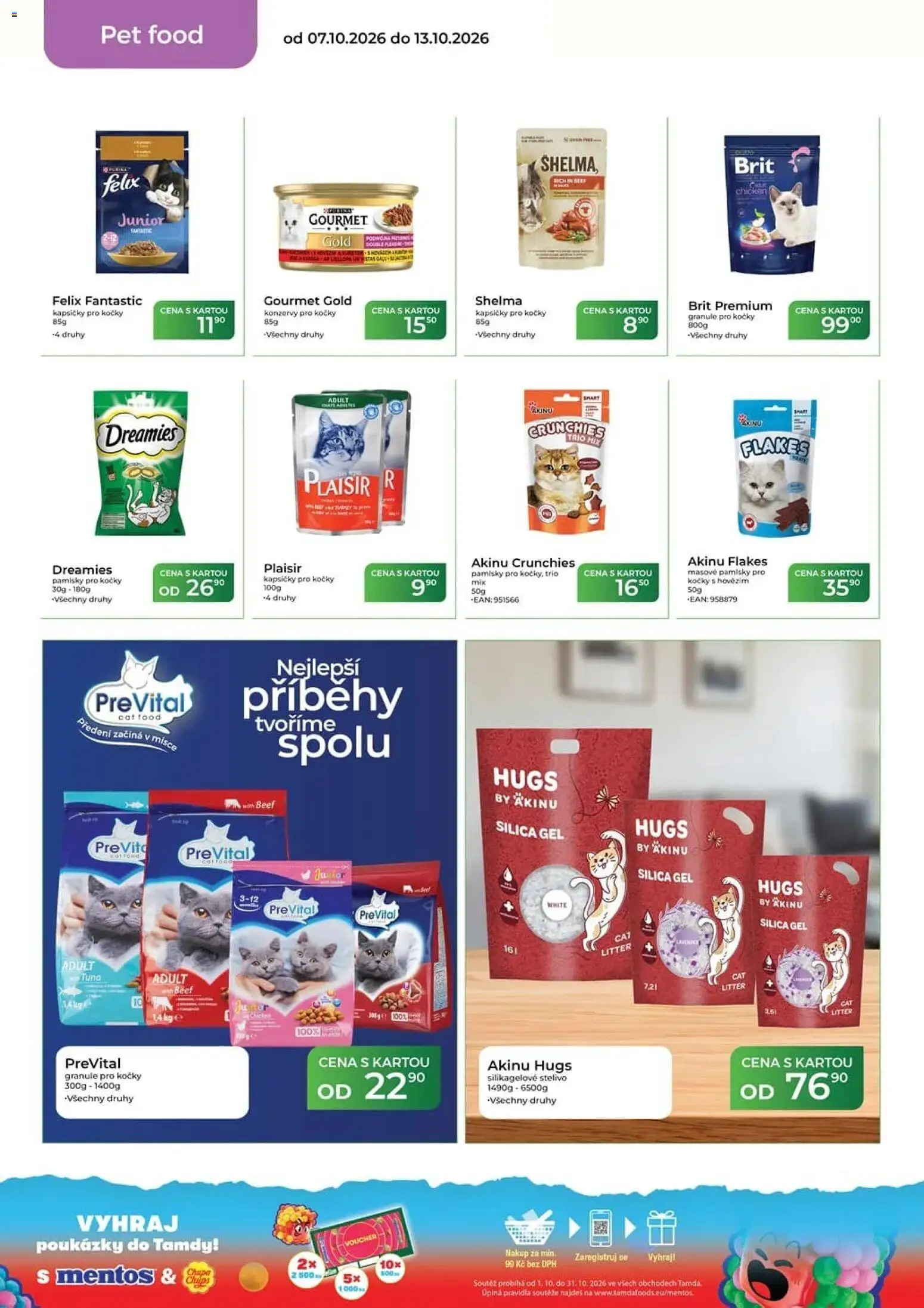 Tamda Foods leták od 07.10.2026 | Strana: 48 | Produkty: Granule, Kapsičky pro kočky, Gourmet Gold, Stelivo