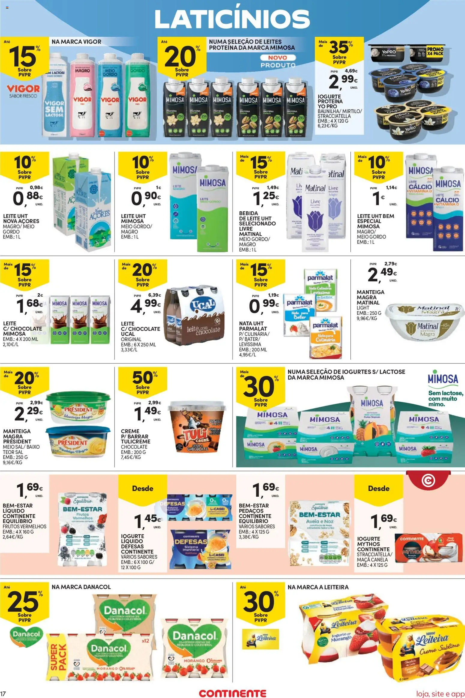 Continente Semanal Continente Bom Dia │ válido de 26.05.2026 | Página: 17 | Produtos: Aveia, Cálcio, Chocolate, Iogurte liquido