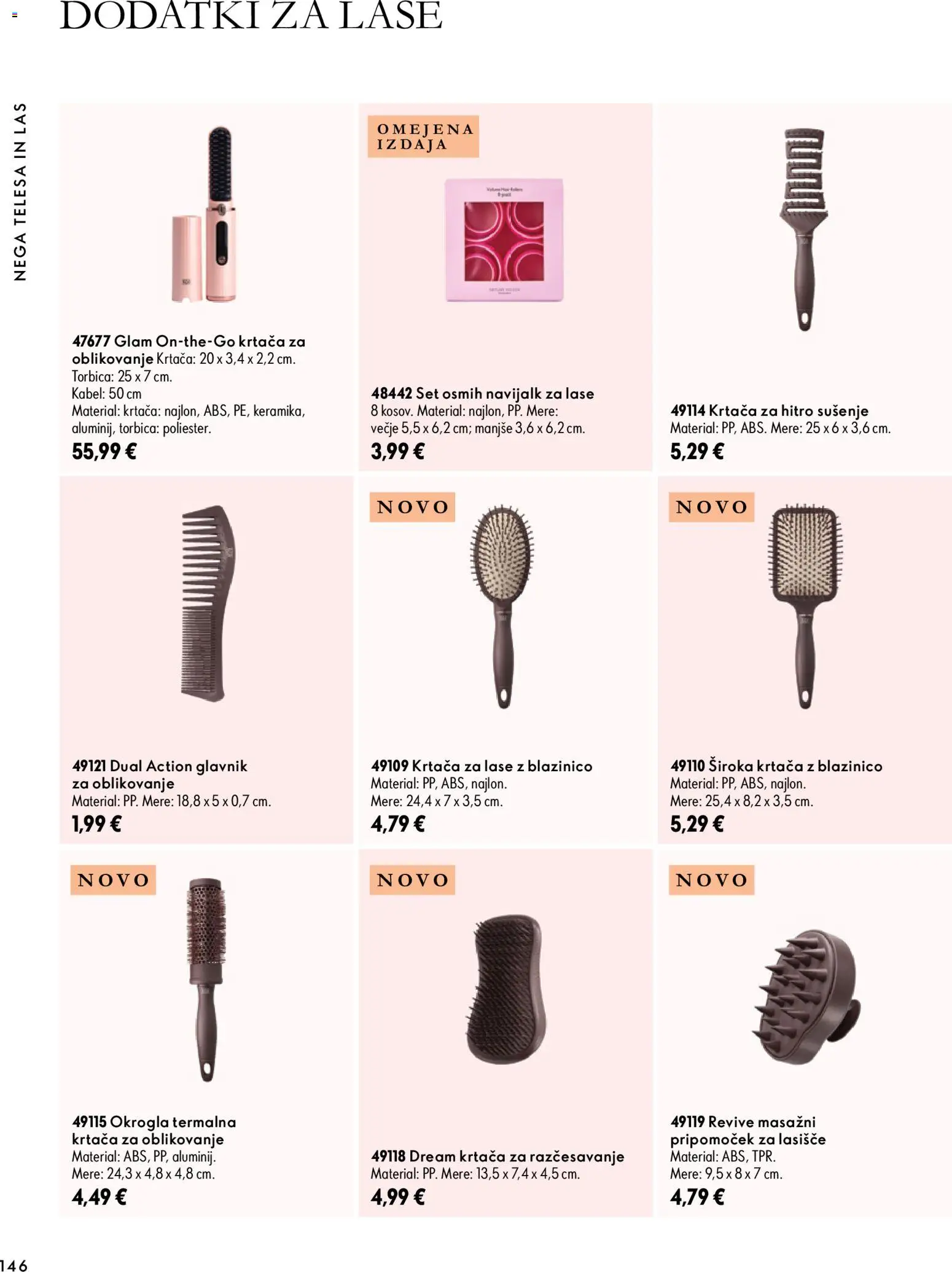 Novi Oriflame katalog ponudbe – veljaven od 07.10.2026 | Stran: 146 | Izdelki: Kabel, Glavnik, Krtaca, Torbica