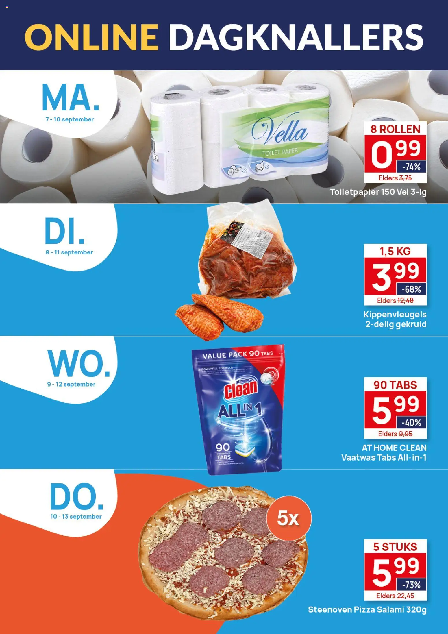 {H1} | Pagina: 2 | Producten: Salami, Pizza, Toilet, Toiletpapier