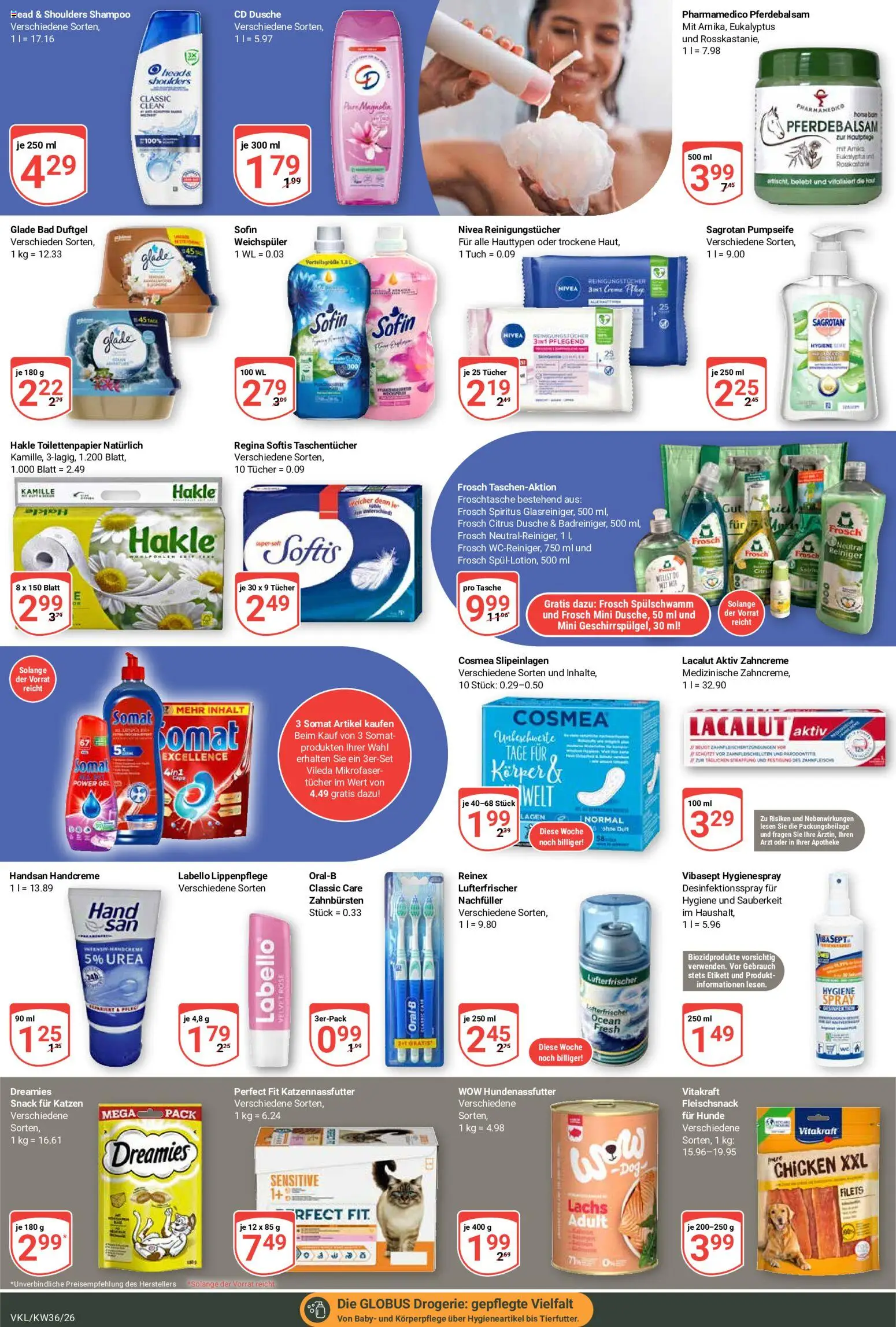 Globus Prospekt Völklingen – gültig ab 31.08.2026 | Seite: 24 | Produkte: Bad, Dusche, Handcreme, Toilettenpapier