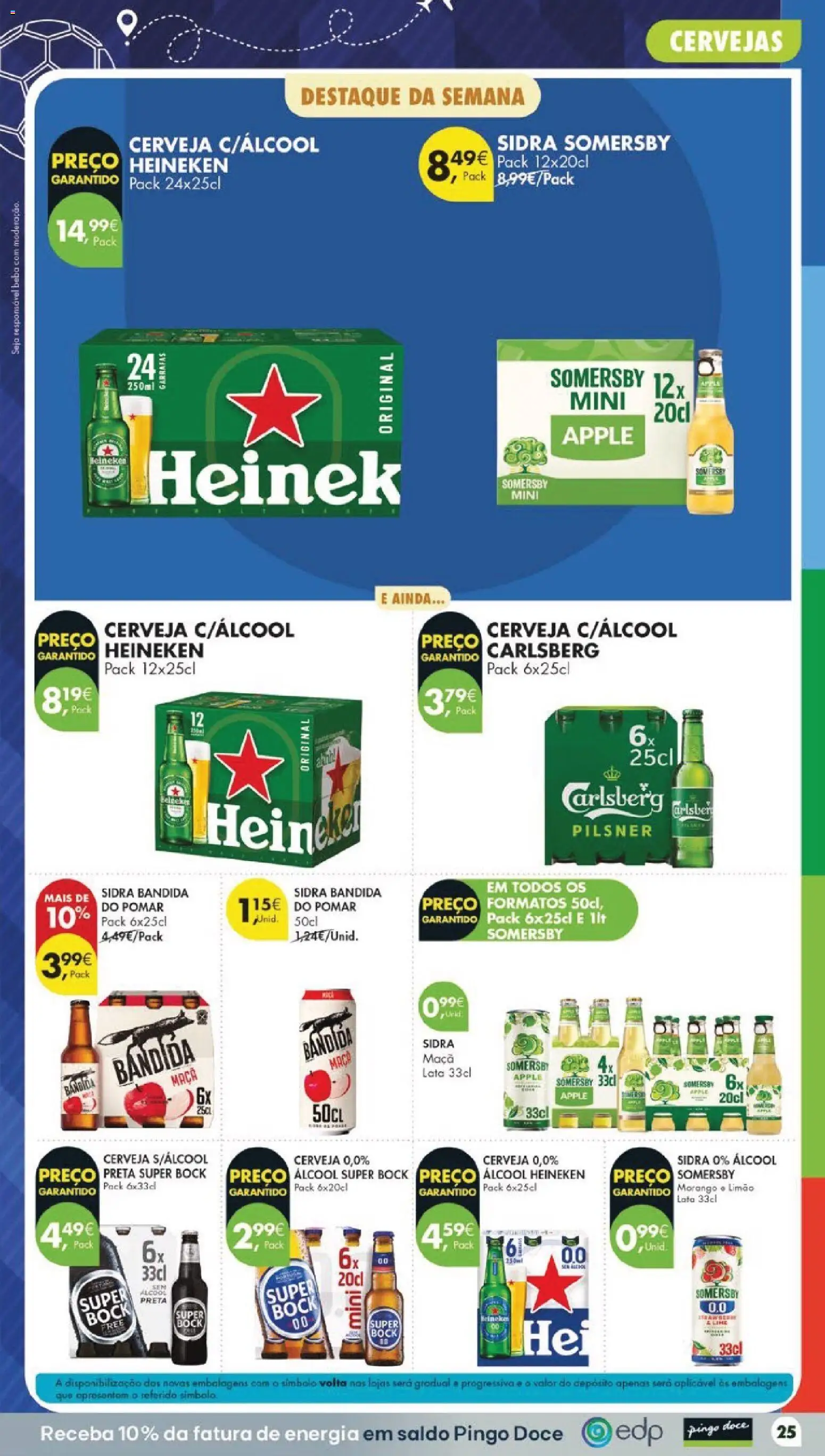 Pingo Doce folheto │ válido de 09.06.2026 | Página: 27 | Produtos: Super bock, Maça, Cerveja, Somersby