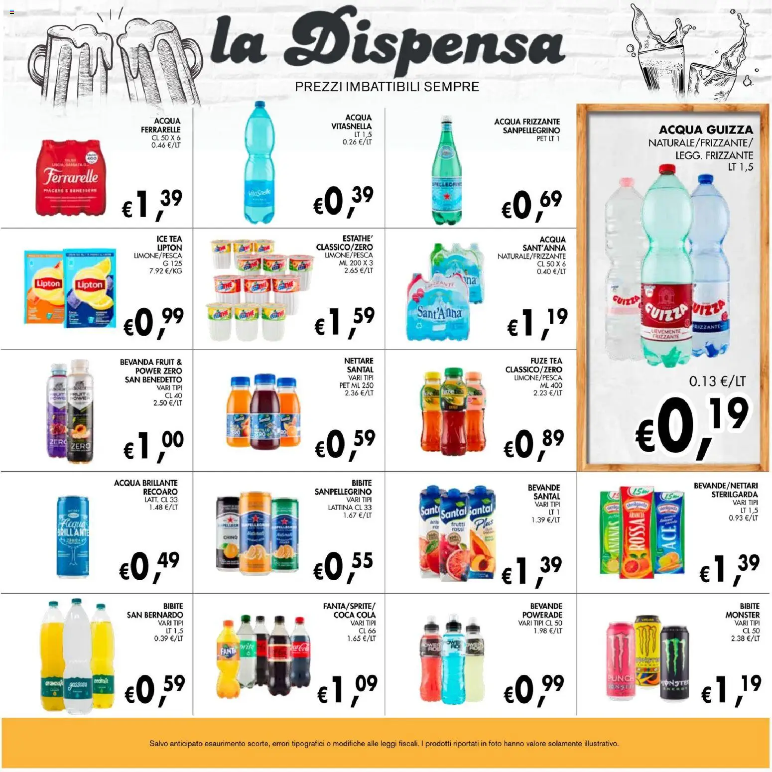Volantino Coal del 02/07/2026 | Pagina: 19 | Prodotti: Acqua, Bibite, Fanta, Coca Cola