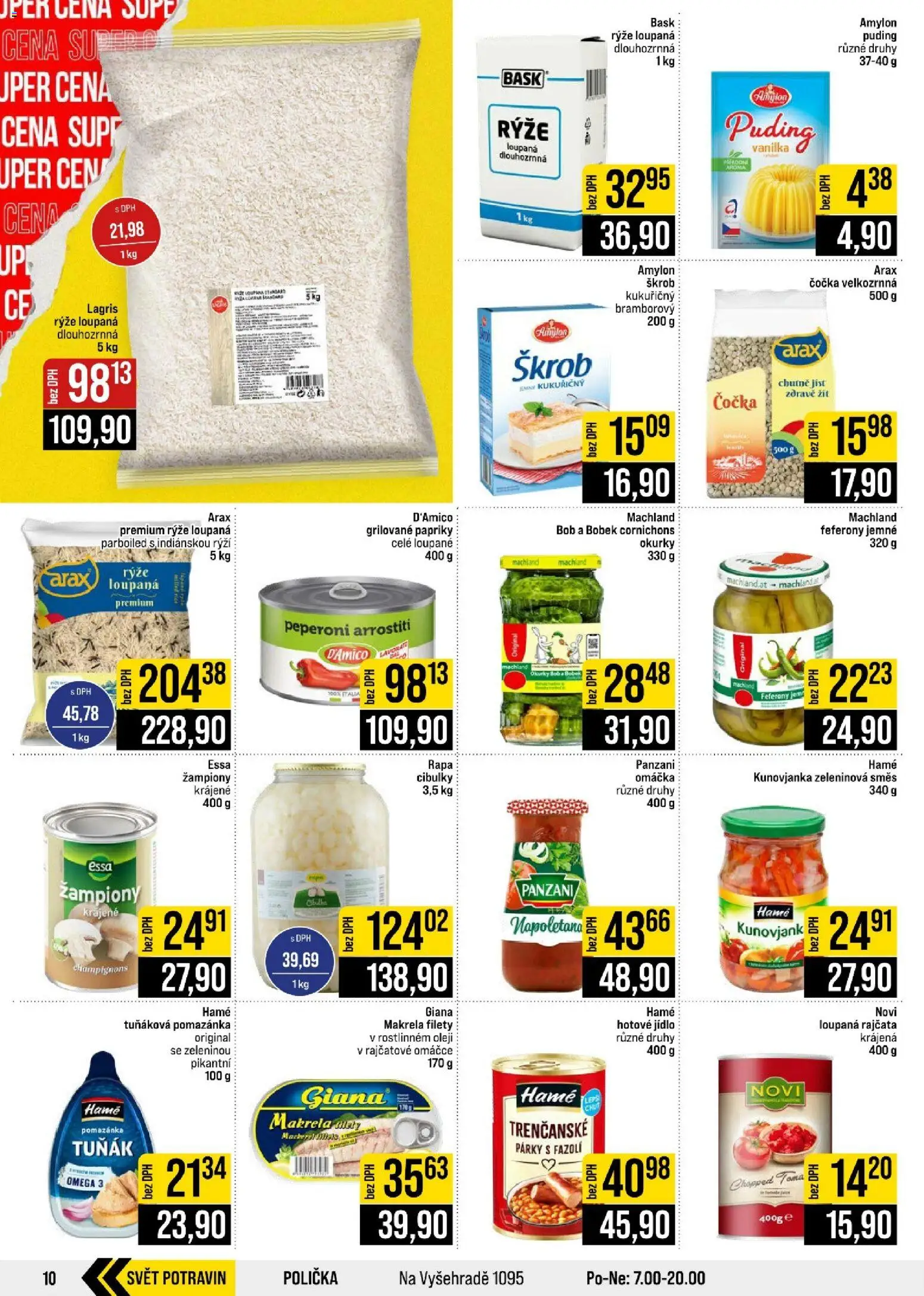Jip leták - Cash & Carry od 07.10.2026 | Strana: 10 | Produkty: Žampiony, Rajčata, Párky, Okurky