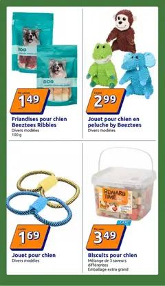 Action - Prévisualisation de Action catalogue valide à partir de 30/09/2026 | Page: 38 | Produits: Jouet pour chien, Peluche, Biscuits
