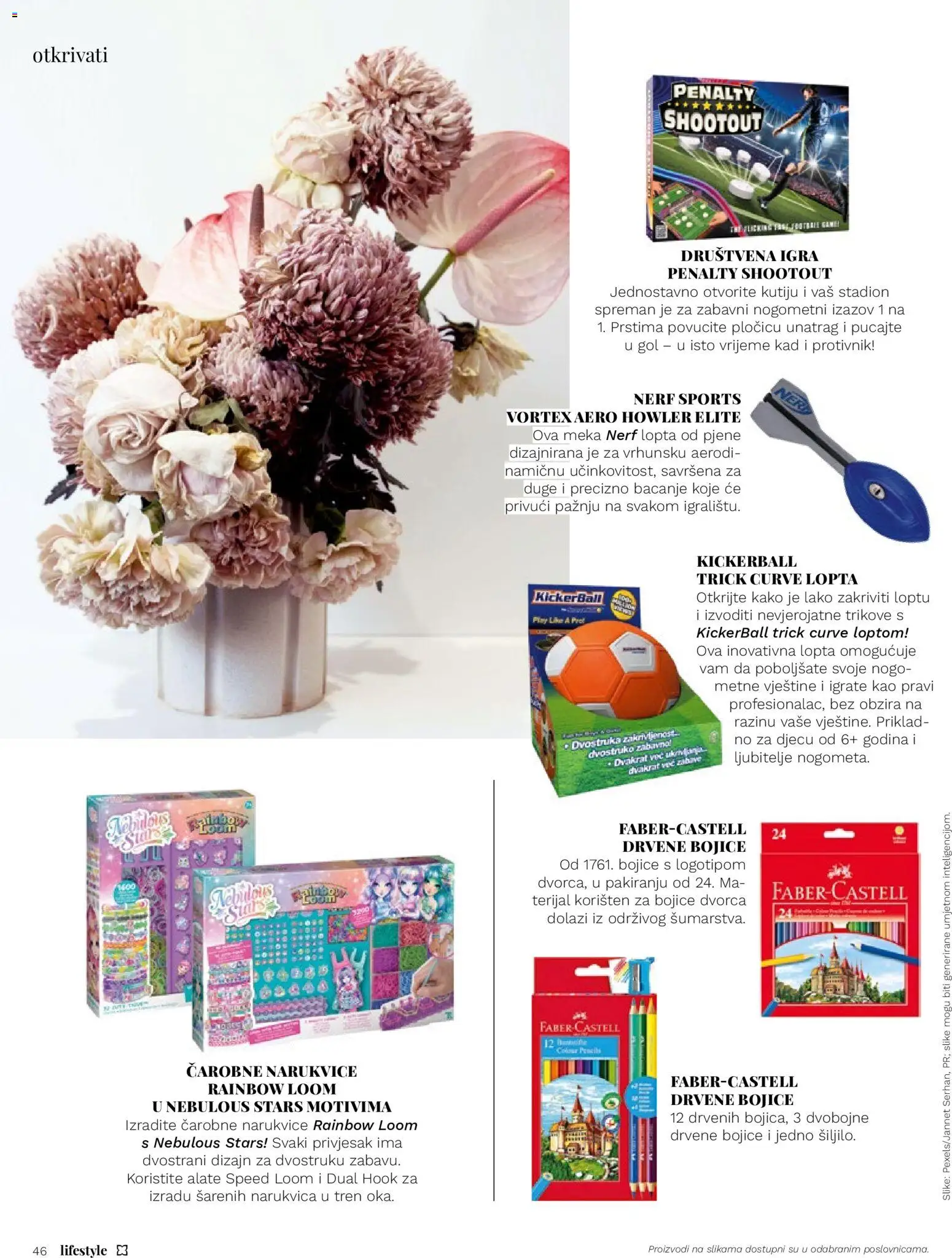 Müller katalog | vrijedi od 01.07.2026 | Stranica: 46 | Proizvodi: Lopta, Igra, Narukvica, Drvene bojice