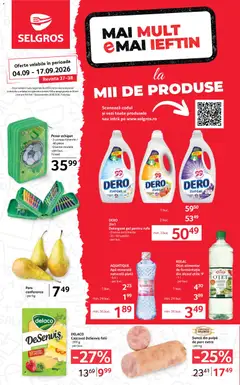 Ofertele Selgros valabile de la 04.09.2026