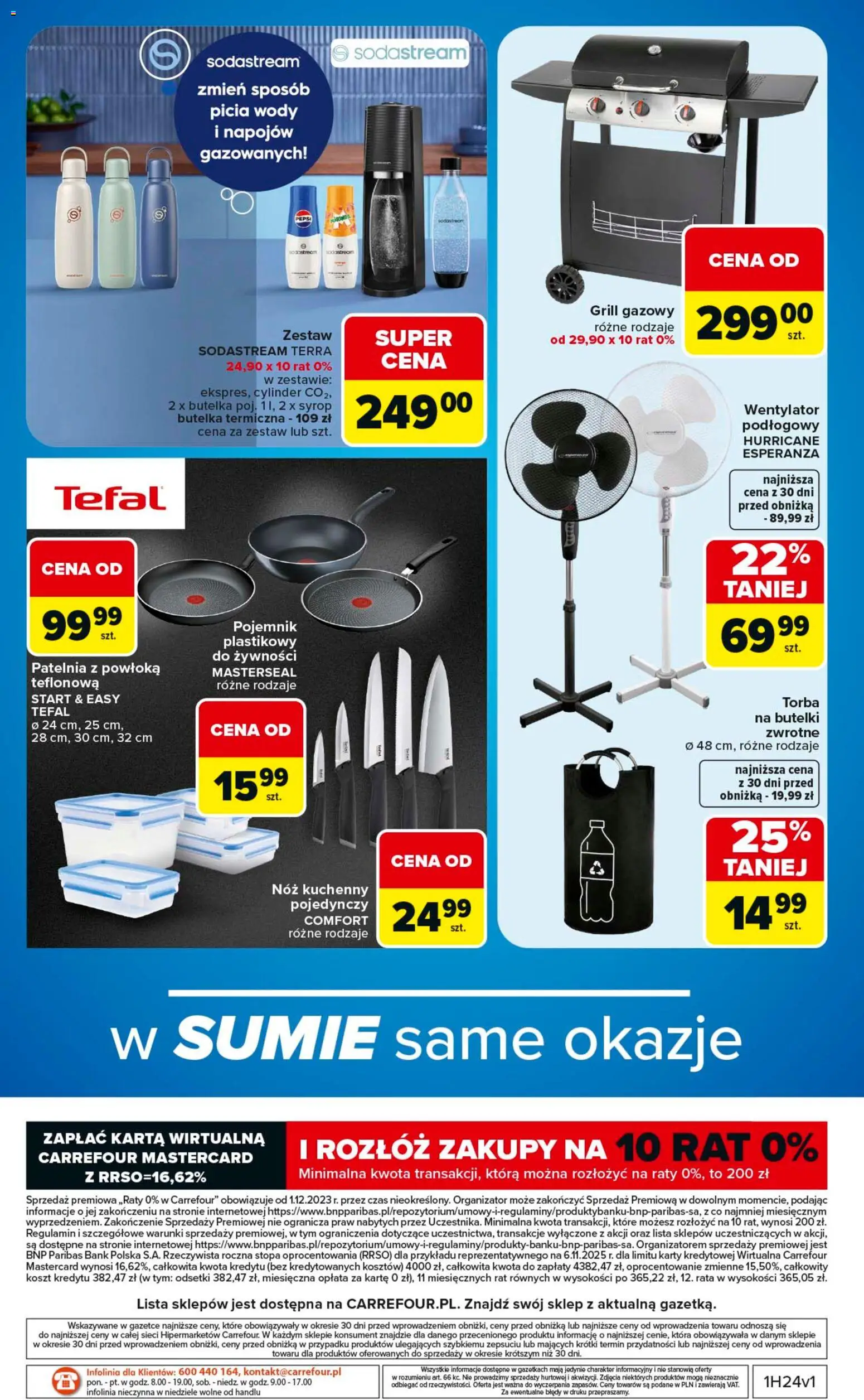 Carrefour gazetka - W sumie same okazje od 08.06.2026 | Strona: 20 | Produkty: Karta, Syrop, Wentylator, Grill gazowy