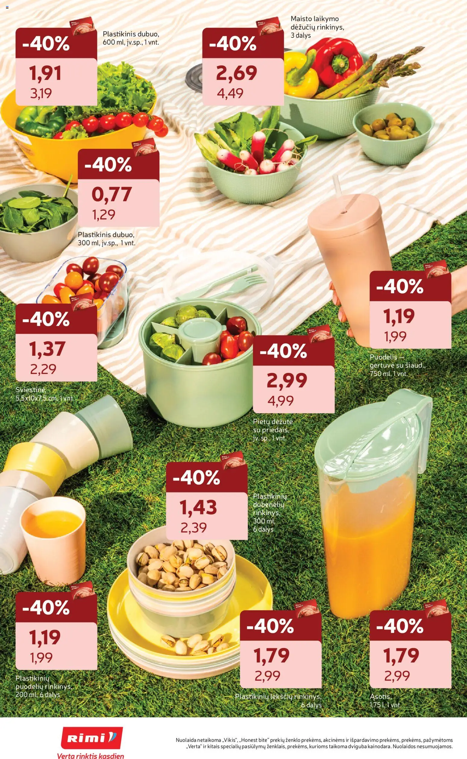 Rimi akcijos nuo 09.06.2026 | Puslapis: 34 | Prekių: Puodelis, Dubuo