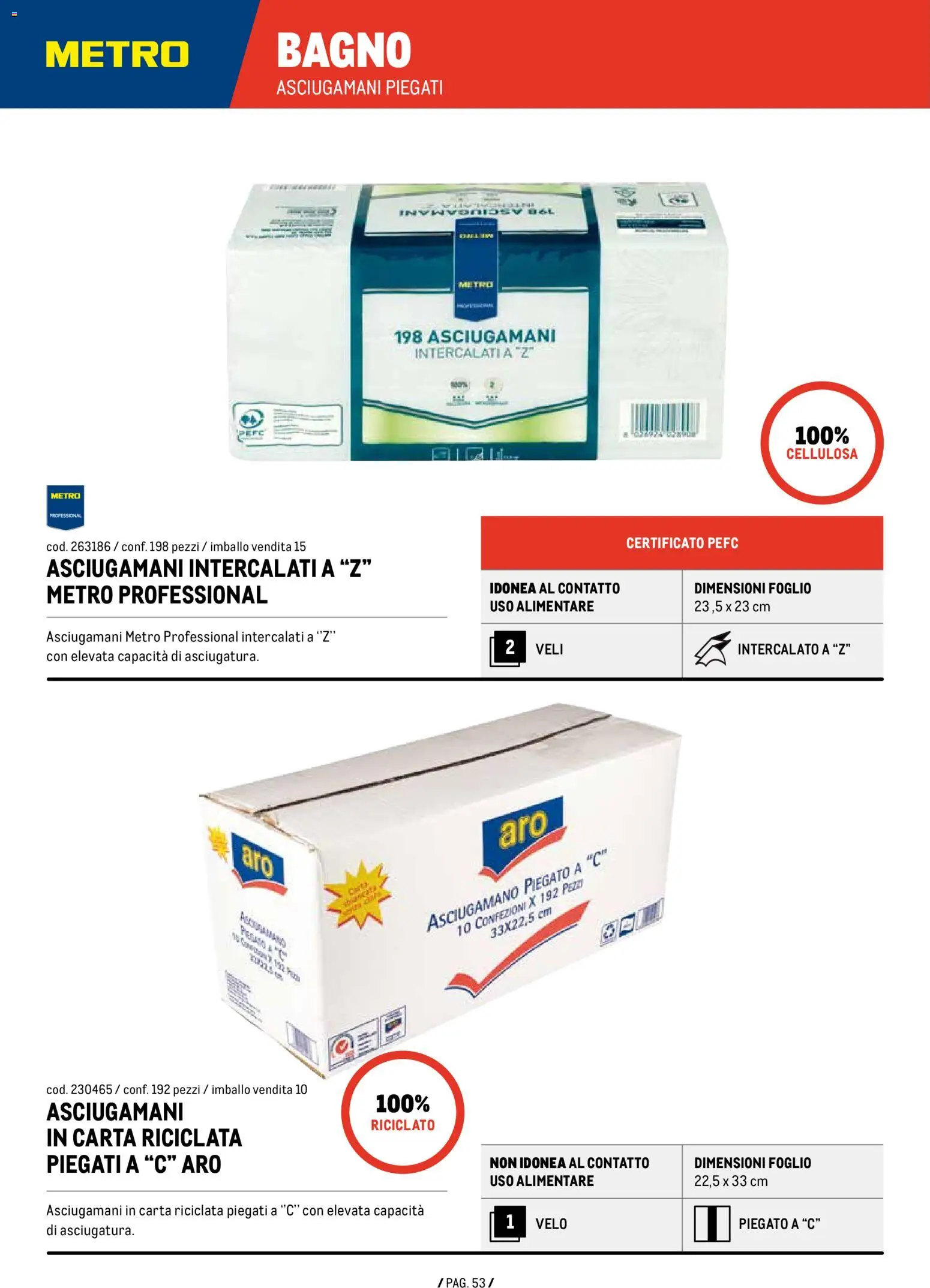 Volantino Metro del 07.01.2026 | Pagina: 53 | Prodotti: Asciugamano, Bagno