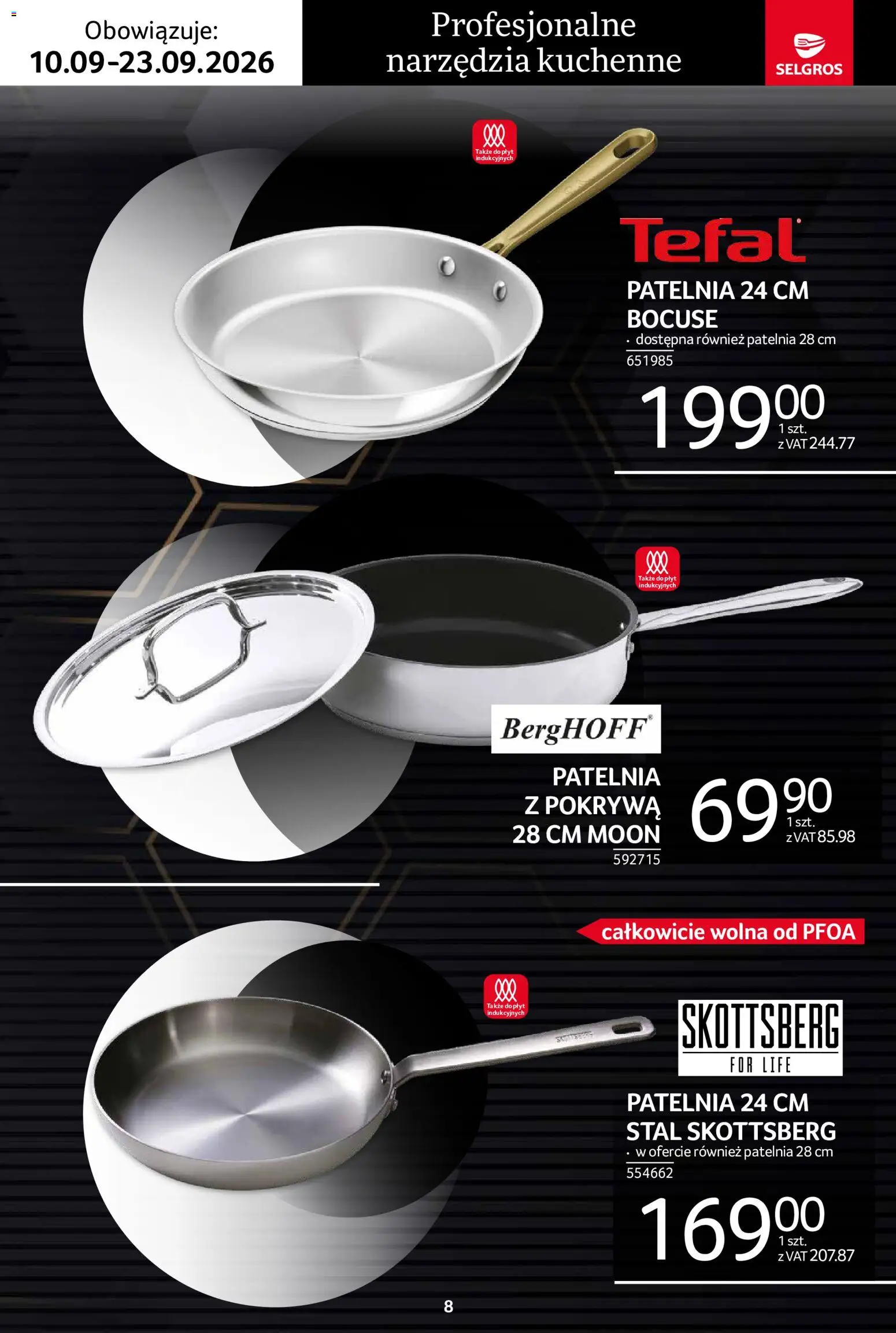 Selgros cash&carry gazetka - Premium od 10.09.2026 | Strona: 8 | Produkty: Narzędzia, Patelnia
