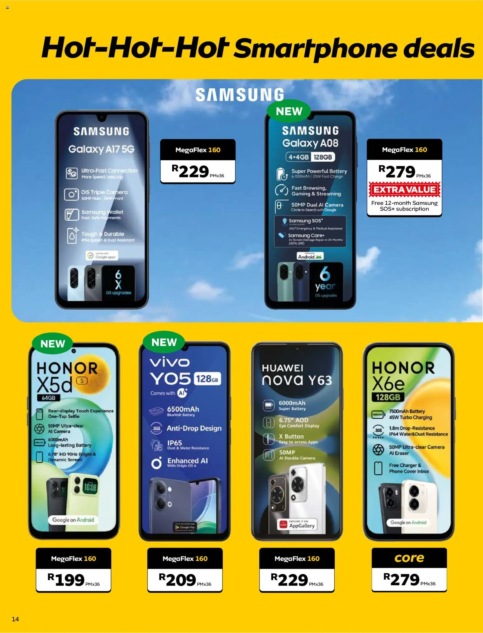 New MTN catalogue – valid from 07/10/2026 | Page: 14 | Products: Phone, Wallet, Battery, Charger