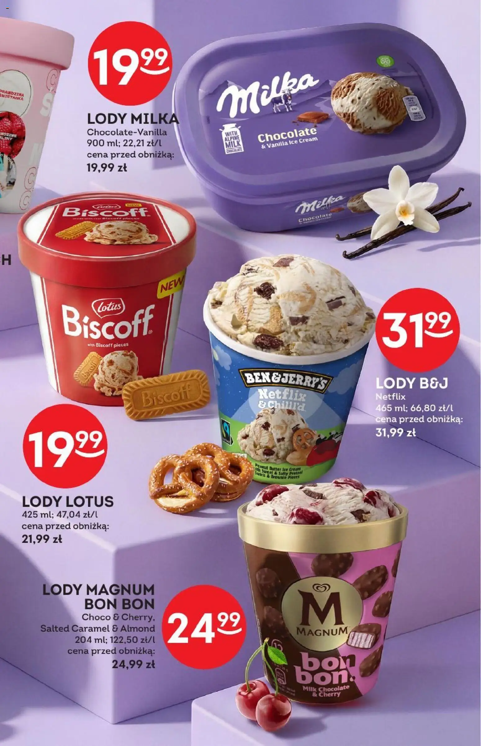 Żabka gazetka - Katalog lodowy od 01.07.2026 | Strona: 17 | Produkty: Milka, Brownie, Lody Magnum, Lody