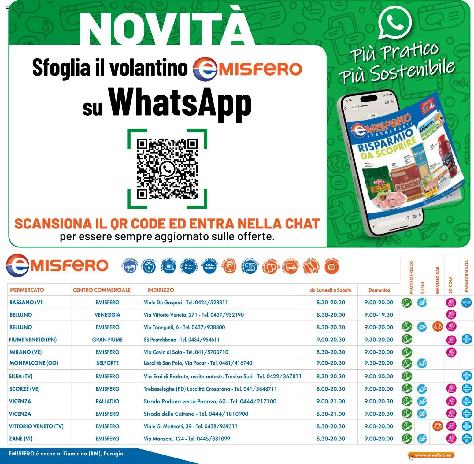 Volantino Emisfero del 08/10/2026 | Pagina: 40 | Prodotti: Libri, TV, Sushi